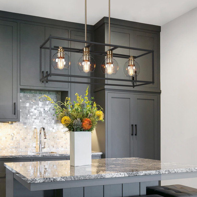 Black and gold kitchen sales pendant lights